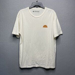 Mollusk Mens Realize Sun Set Graphic T-Shirt L Ivory Made In USA